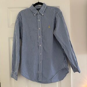 Striped Polo Ralph Lauren Button Down Shirt - Size M